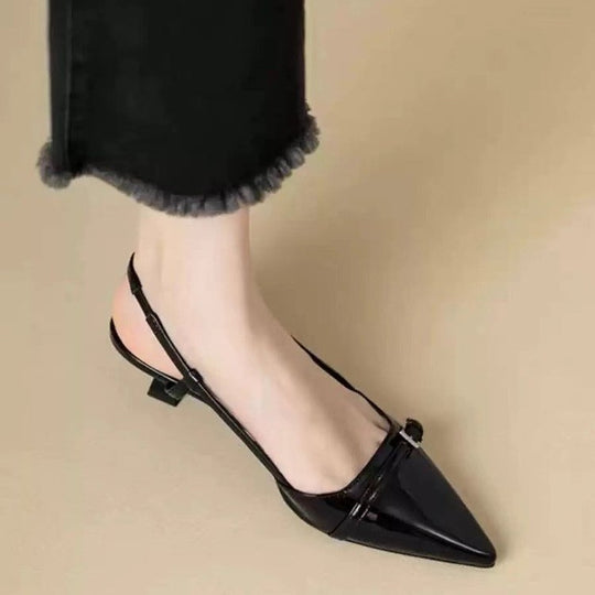 Damen Slingbacks mit elegantem Blockabsatz EB