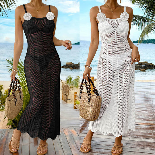 Damen transparenter Strandsarong mit elegantem Design EB
