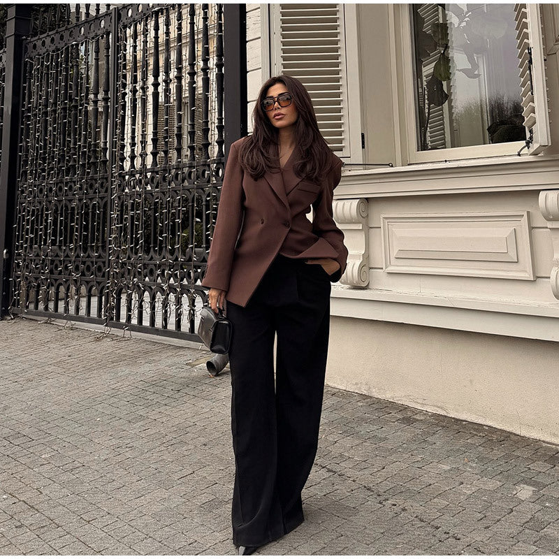 Damen klassischer, taillierter Blazer EB
