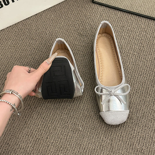 Damen Ballerinas mit modischem Glitzerakzent und flexiblem Sohlenprofil EB