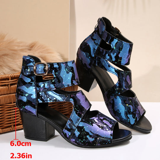 Damen Blockabsatz Sandalen EB