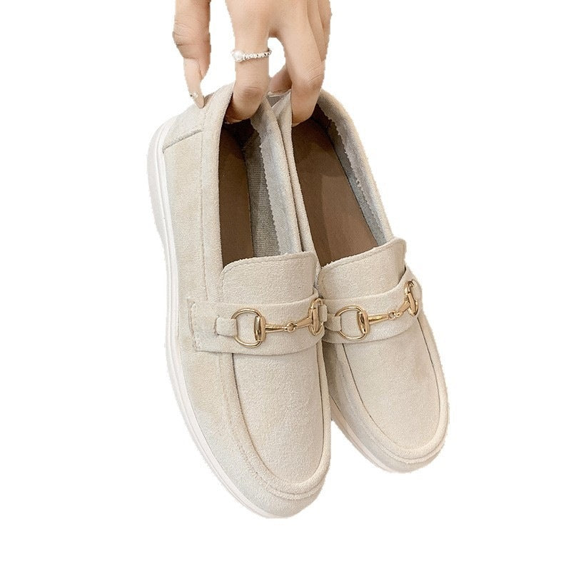 Damen Mokassins mit elegantem Ketten-Detail EB