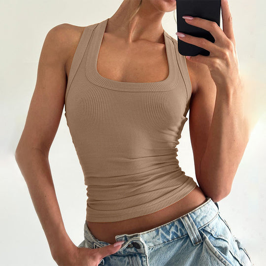 Damen Sportliches Crop-Top EB