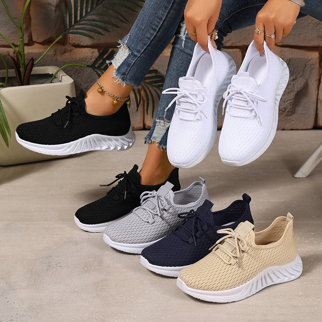 Damen Sportliche Atmungsaktive Sneakers mit flexiblem Sohlenkonzept EB