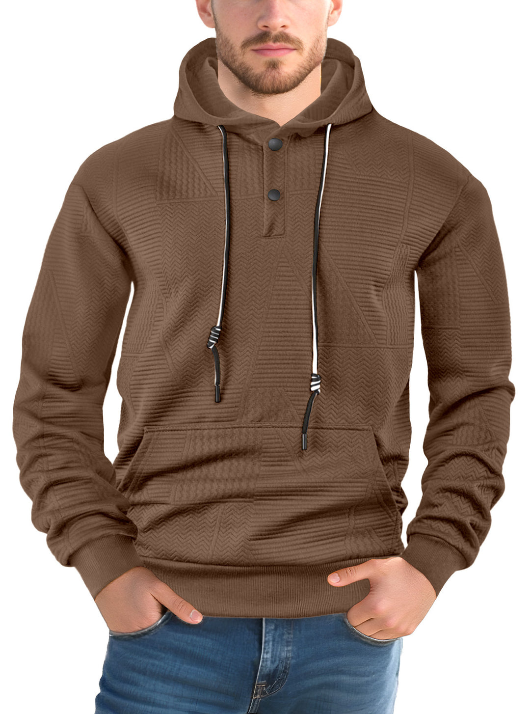 Herren Hoodie mit strukturiertem Design EB