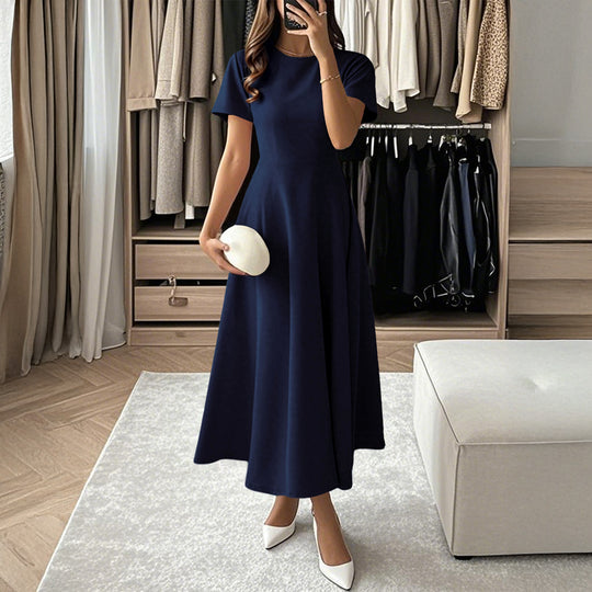 Damen Midikleid mit elegantem Schnitt und weiten Ärmeln EB