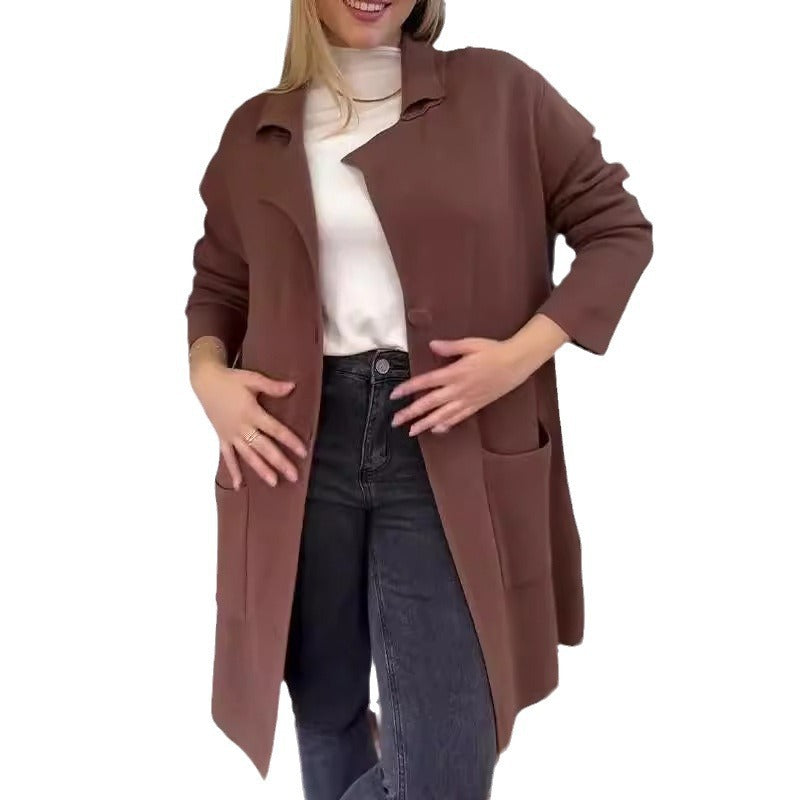 Damen Elegante und bequeme Übergangsjacke mit praktischen Taschen EB