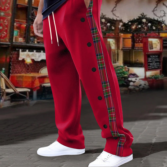 Damen Sportliche Freizeithose mit Knopfleiste EB