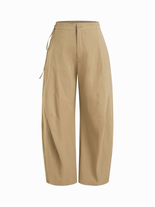 Damen lässige Culotte-Hose mit elastischem Bund und praktischen Seitentaschen EB