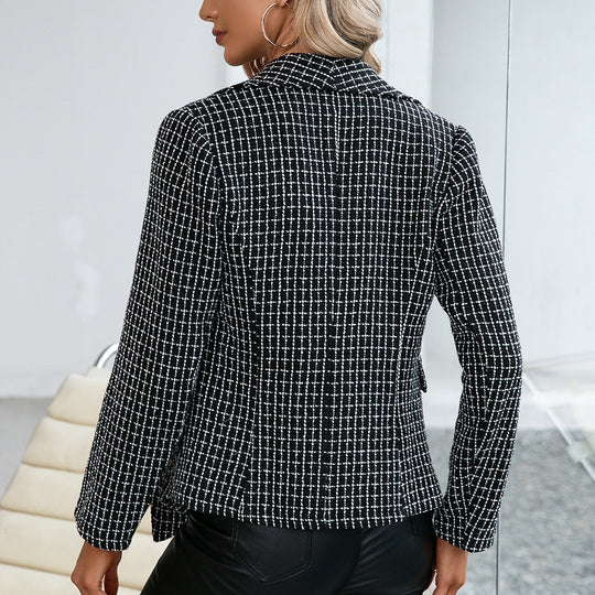 Damen schicke Tweed-Blazer EB