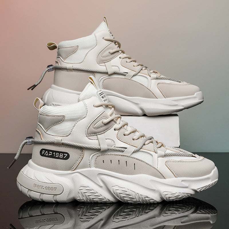 Damen Hohe Sneaker mit stoßdämpfender Sohle und atmungsaktiver Mesh-Oberfläche EB