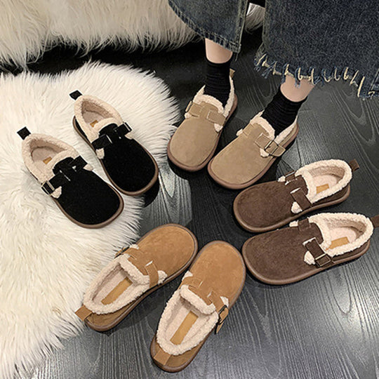 Warme und bequeme flache Schuhe EB