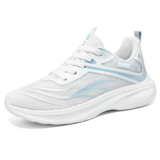 Damen nan atmungsaktiver Lightweight-Laufschuh mit dämpfender Wellen-EVA-Sohle und nahtlosem Mesh-Obermaterial EB