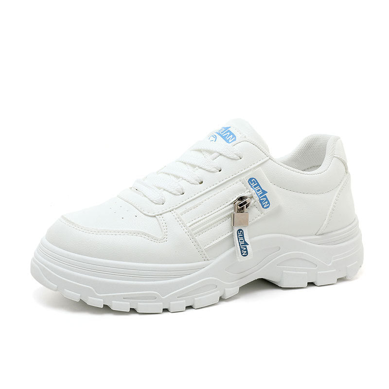 Damen Chunky Sneaker mit modischem Reißverschluss und rutschfester Sohle EB