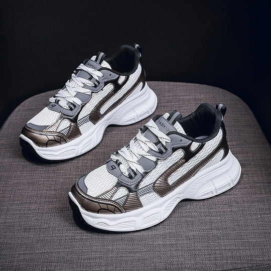 Damen Sportliche Chunky Sneakers mit dämpfender Sohle und atmungsaktivem Obermaterial EB
