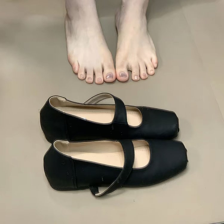 Damen elegante Ballerinas mit verstellbarem Riemen EB