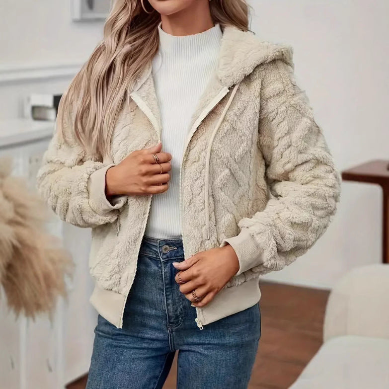 Damen Kuschelige Fleecejacke EB