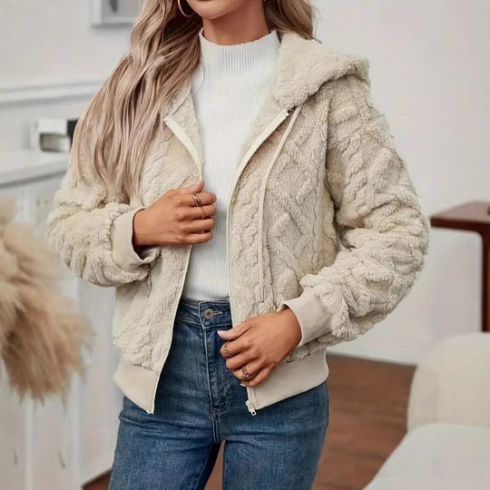 Damen Kuschelige Fleecejacke EB