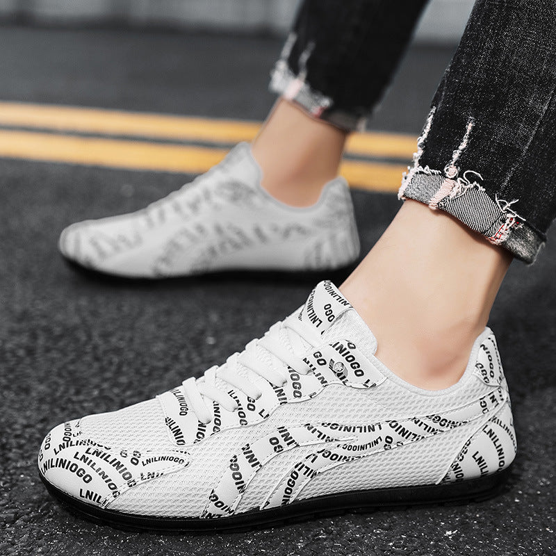 Damen Sportliche Sneakers mit atmungsaktiven Mesh-Obermaterial und rutschfester Sohle EB