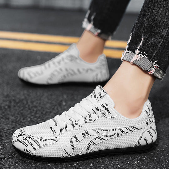 Damen Sportliche Sneakers mit atmungsaktiven Mesh-Obermaterial und rutschfester Sohle EB