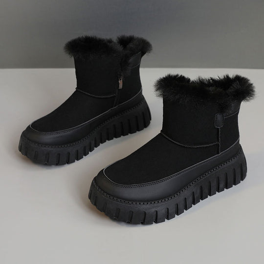 Damen Winterstiefel mit luxuriösem Kunstfell und rutschfester Sohle EB