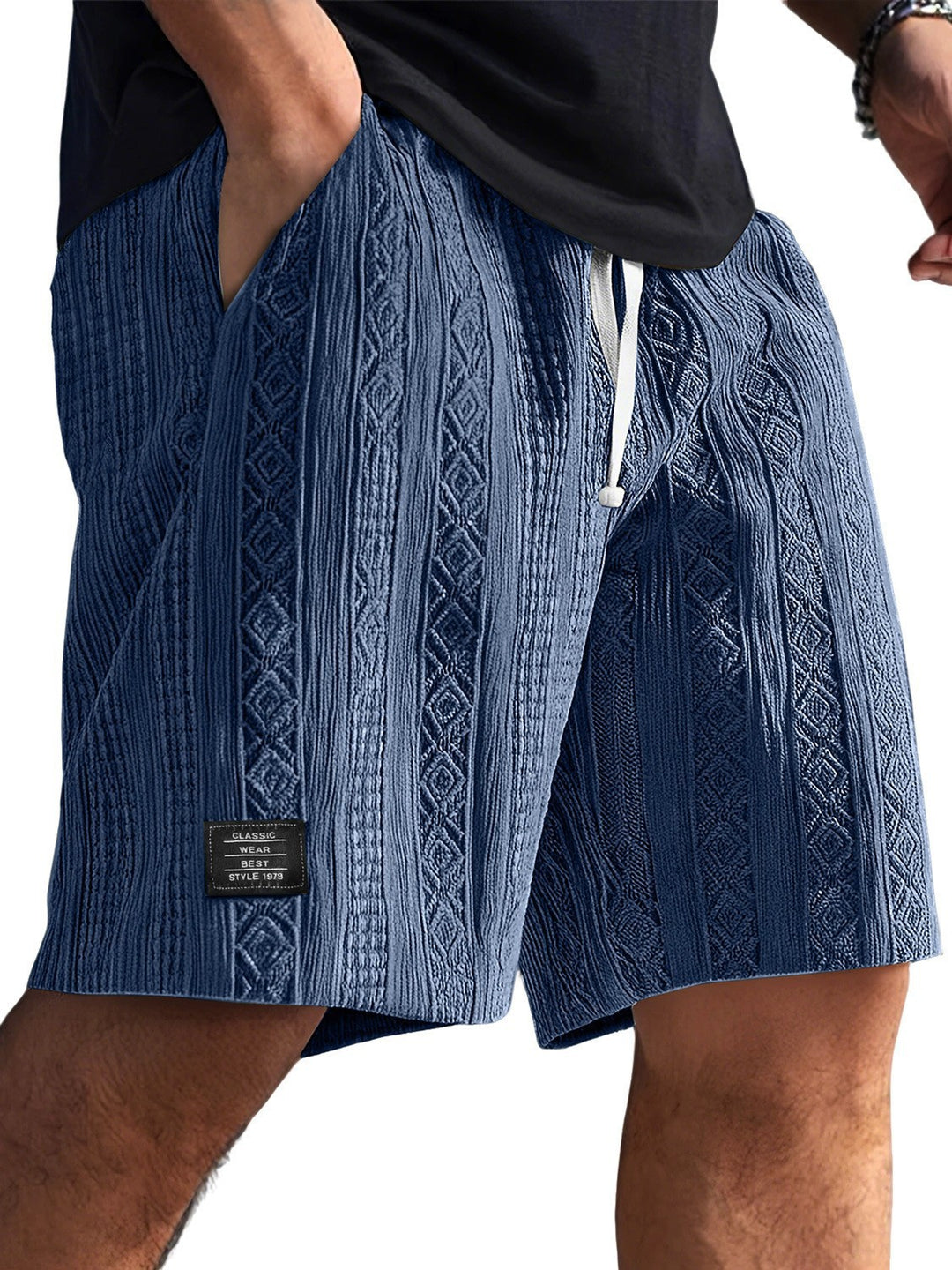 Herren Stilvolle Freizeithosen im lässigen Strickdesign EB