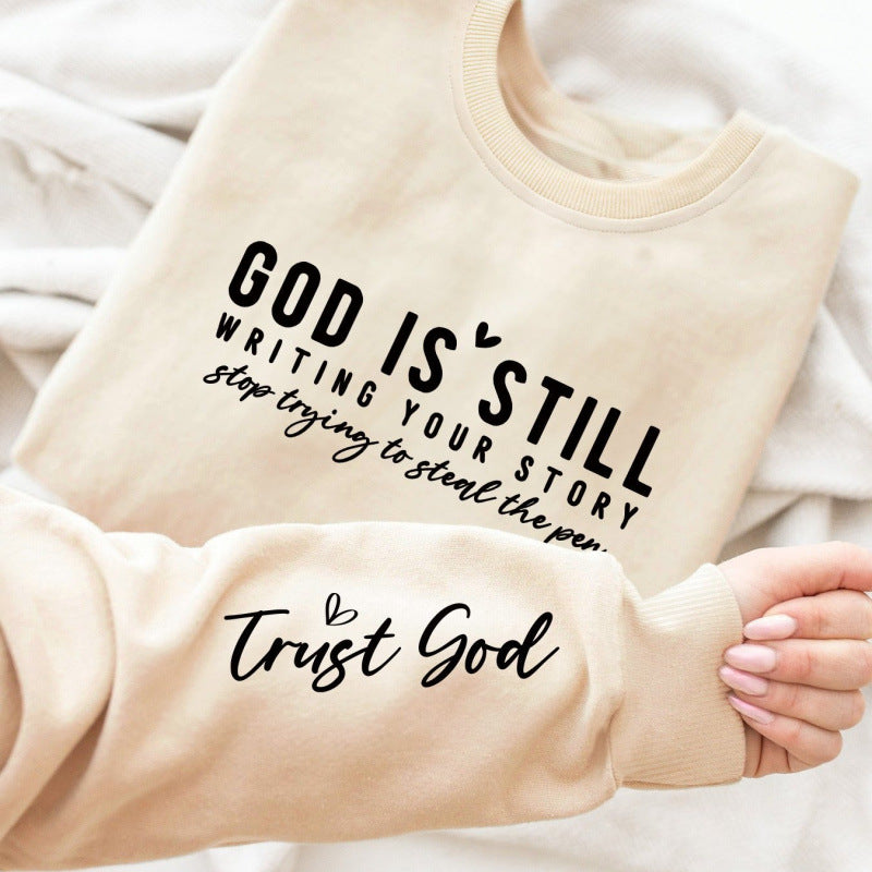 Damen Sweatshirt mit inspirierendem Schriftzug und weichem Material EB