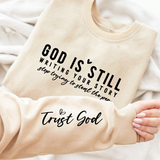 Damen Sweatshirt mit inspirierendem Schriftzug und weichem Material EB