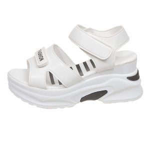 Damen Wedge-Sandalen mit verstellbaren Riemen und gepolsterter Sohle EB