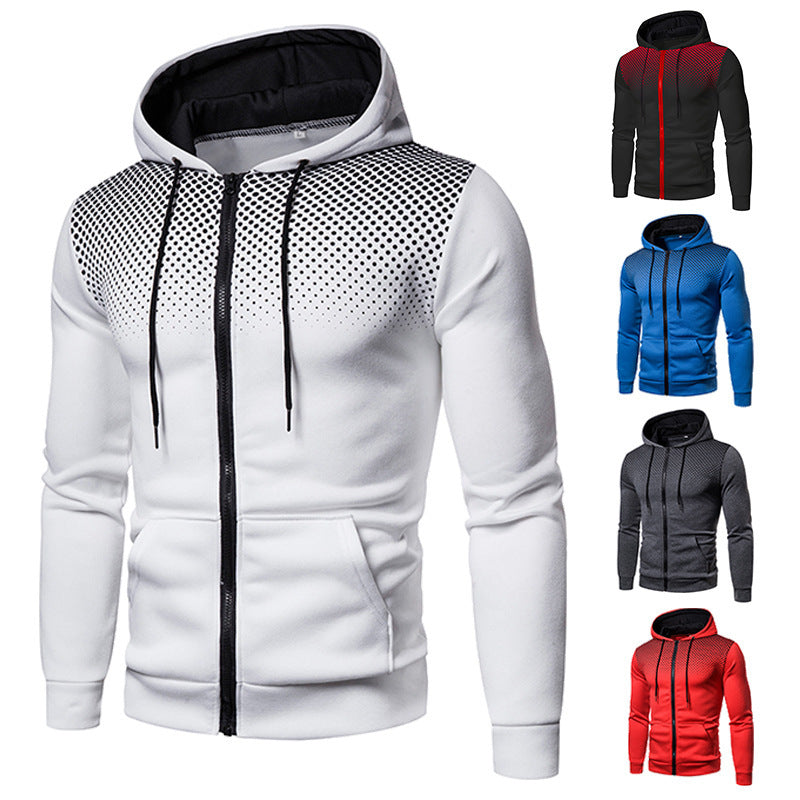 Herren sportliche Kapuzenjacke mit atmungsaktiven Einsätzen EB