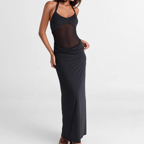 Damen Maxikleid mit raffiniertem Cut-Out und figurbetontem Design EB
