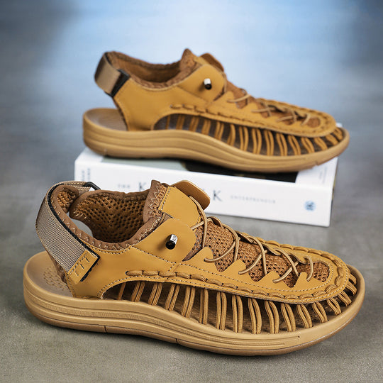 Damen Sportliche Freizeitsandalen mit atmungsaktiver Oberflächenstruktur und rutschfester Sohle EB