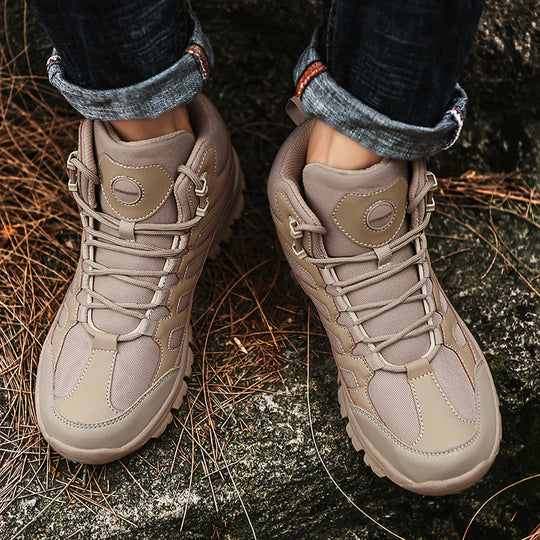 Damen Stabile und wetterfeste Wanderschuhe mit hohem Schaft EB