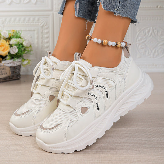 Damen Sneakers mit atmungsaktiver Mesh-Oberfläche und flexibler Laufsohle EB