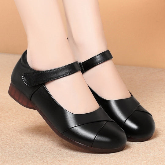 Damen Mary Jane Ballerinas mit bequemem Riemen und flexiblem Fußbett EB