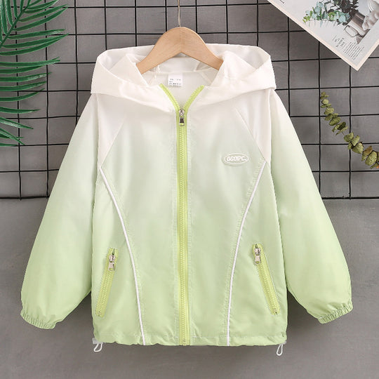 Damen nan leichte wasserabweisende Übergangsjacke mit Kapuze und Reißverschlusstaschen R&B