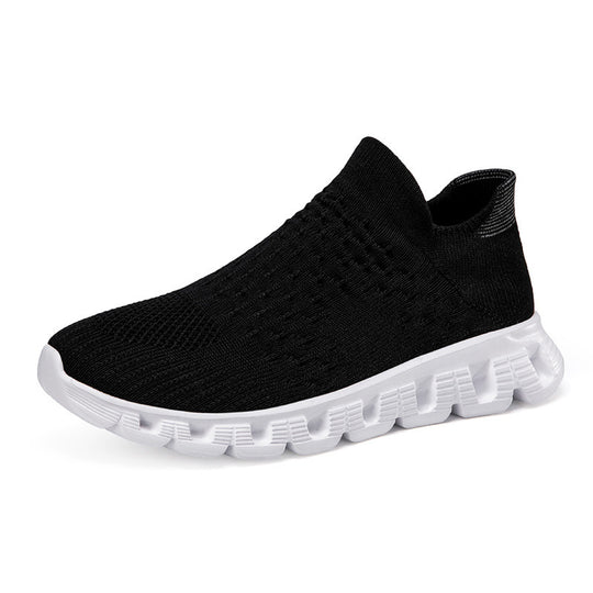 Damen Bequeme Slip-On Sneakers mit atmungsaktivem Obermaterial und dämpfender Sohle EB