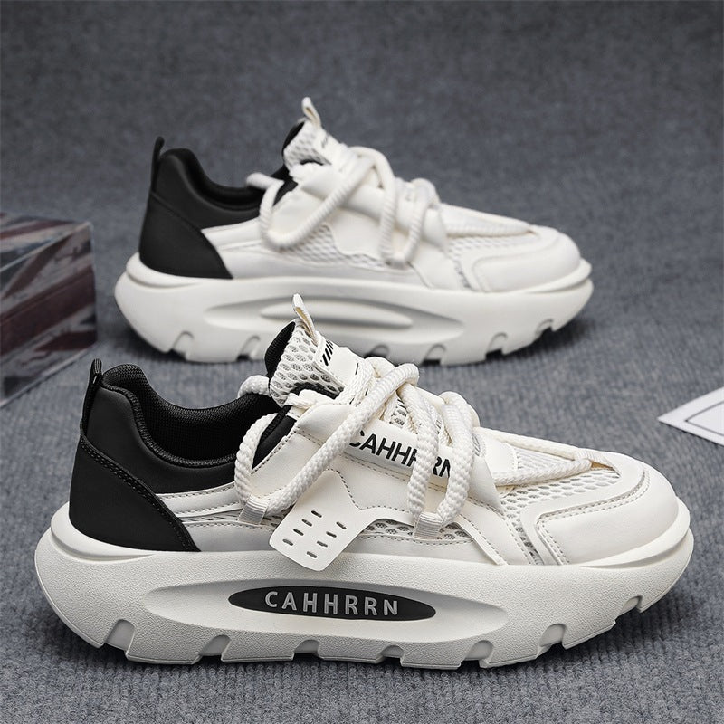 Damen Chunky Sneakers mit atmungsaktiver Mesh-Oberfläche und gepolsterter Sohle EB