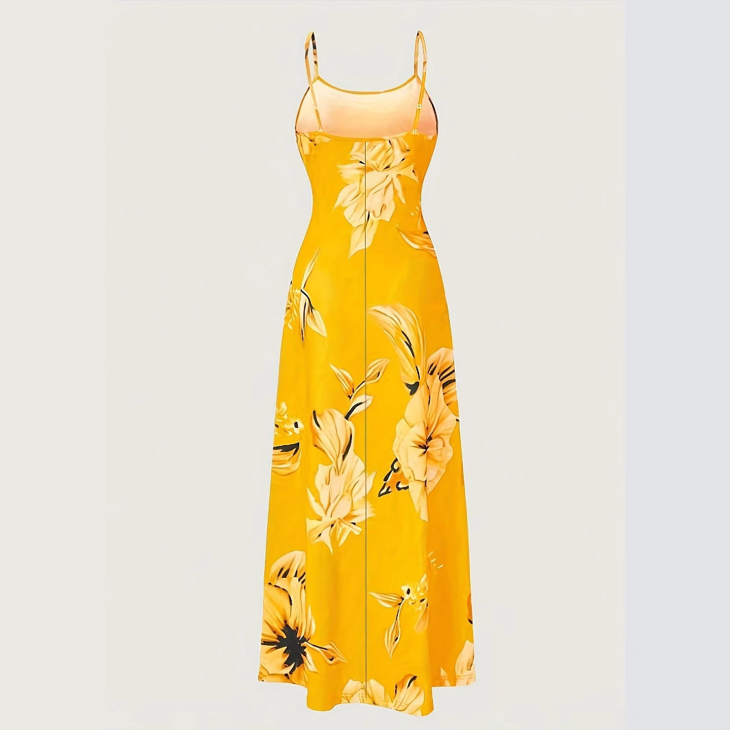 Damen Maxikleid mit elegantem floralem Druck und modischem Schnitt EB