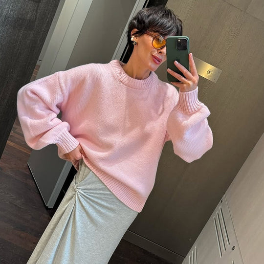 Damen Oversize-Strickpullover EB
