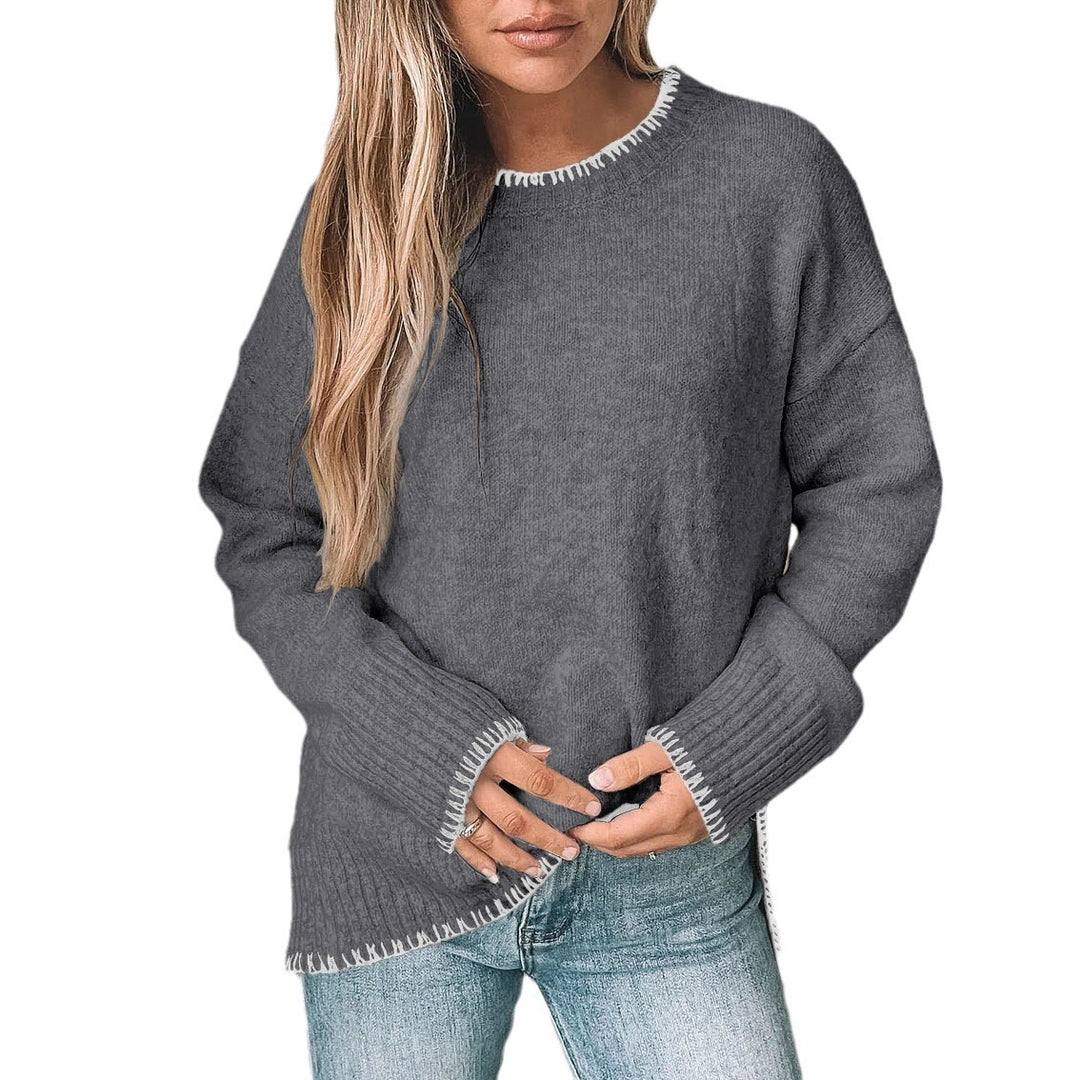Damen Übergrößen Strickpullover EB
