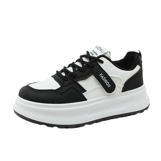 Damen modische Sneakers mit dämpfendem Sohlendesign und hochgezogenem Profil EB