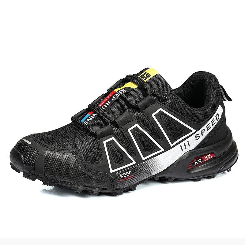 Damen Sportliche Trailrunning-Schuhe mit atmungsaktiver Obermaterialstruktur und dämpfender Sohle EB