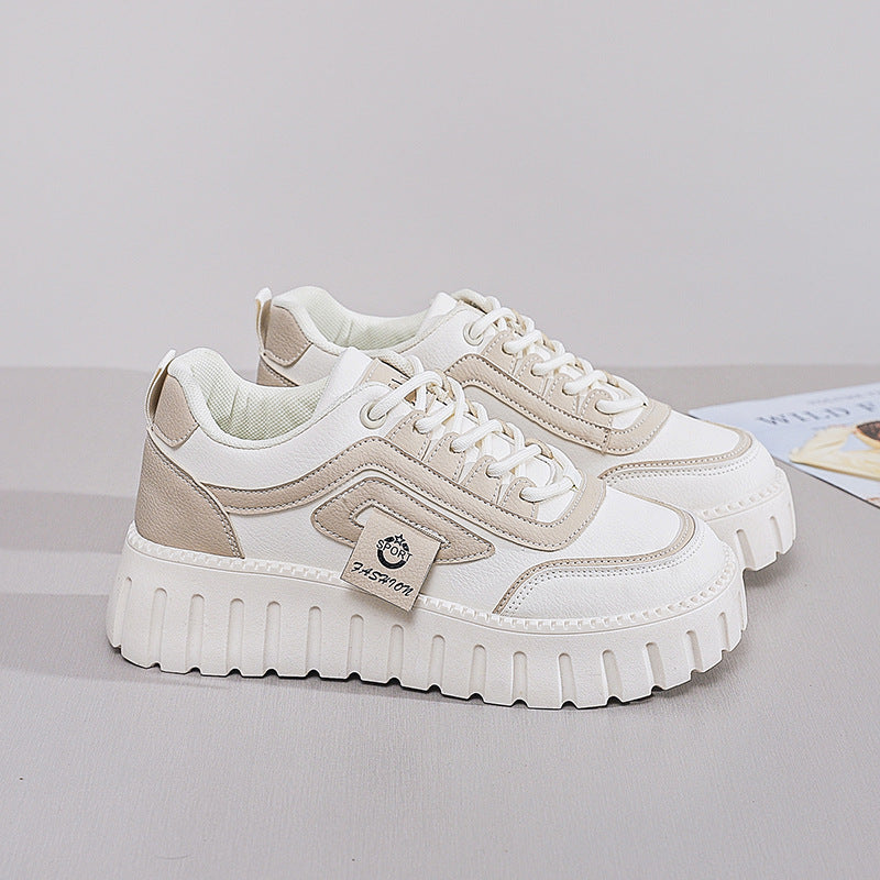 Damen Plattform Sneakers mit bequemem und leichtem Obermaterial EB
