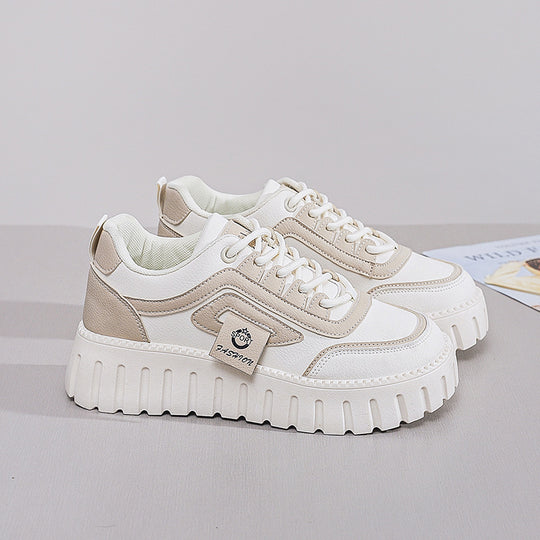 Damen Plattform Sneakers mit bequemem und leichtem Obermaterial EB