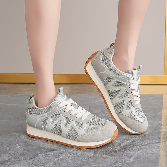 Damen Atmungsaktive Sport Sneakers mit rutschfester Sohle und dämpfendem Fußbett EB