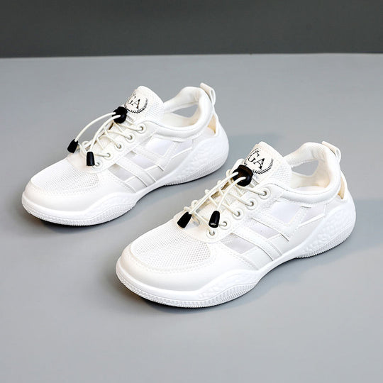 Damen Sportliche Sneakers mit elastischem Schnürsystem und atmungsaktiver Obermaterialstruktur EB