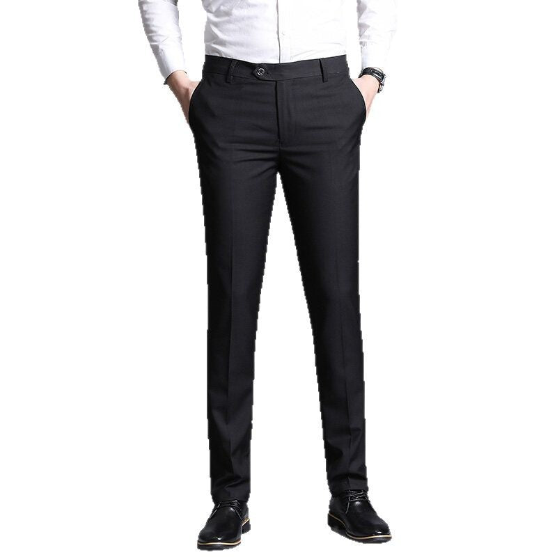 Herren elegante Slim-Fit Anzughose EB