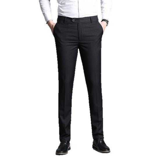Herren elegante Slim-Fit Anzughose EB