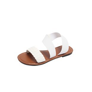 Damen Bequeme Riemchensandalen mit geflochtenem Design EB